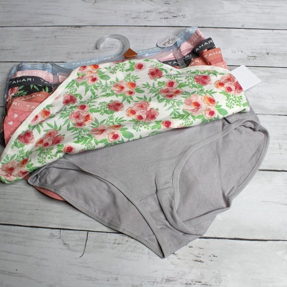 Tahari Girl's Panties Size L 12 14 Tagless 100% Cotton 7 Pack - Picture 7 of 7